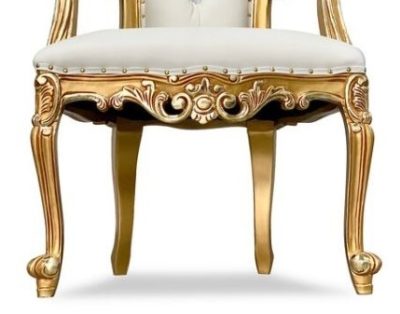gold throne chair seat