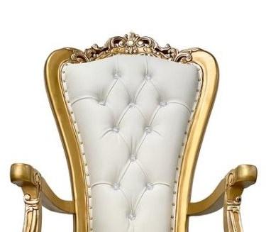 gold throne chair back cushion