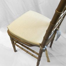 beige chiavari cushion cover