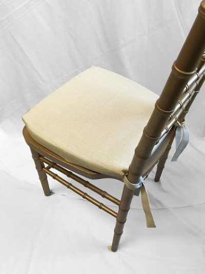 beige chiavari cushion cover