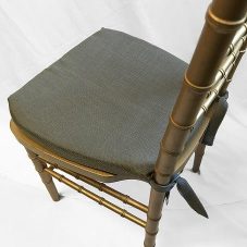 charcoal chiavari cushion