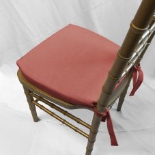 coral chiavari cushion