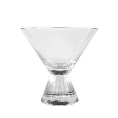 A 10oz stemless martini glass.