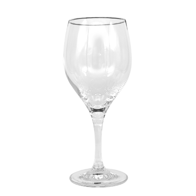 A 14oz Mondial wine and water glass.