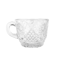 A 4.5oz punch cup with an ornate etched pattern.