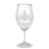 A Riedel 18oz wine glass.