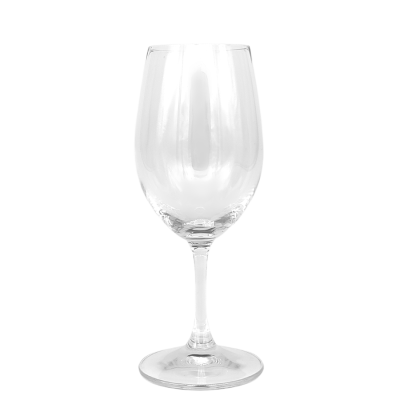 A Riedel 10oz wine glass.