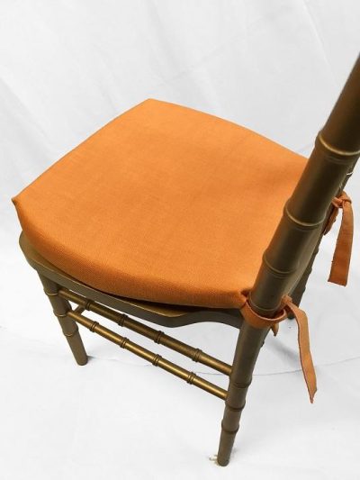 orange chiavari cushion cover