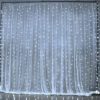 LED lighted curtain with organza