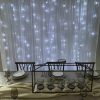 LED curtain with sheer backdrop