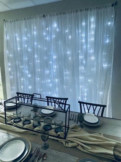 LED lighted curtain