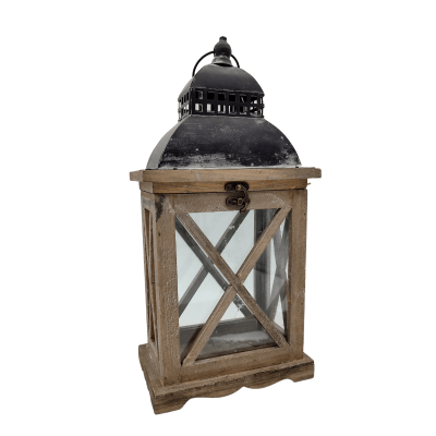 16" Wooden Lantern