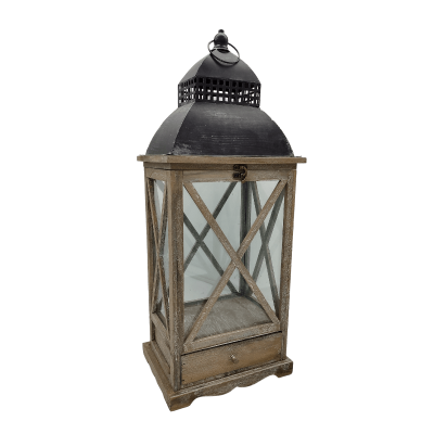 26" Wooden Lantern
