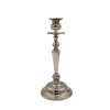 An 11 inch tall silver candlestick.