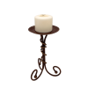 An 11 inch copper candlestick.