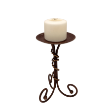 An 11 inch copper candlestick.