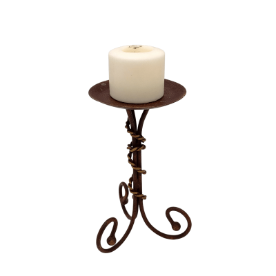 An 11 inch copper candlestick.