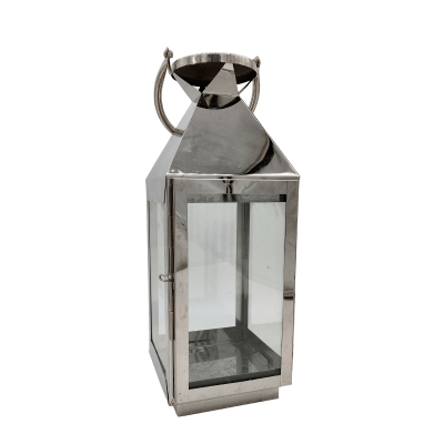 Chrome Lantern 16"