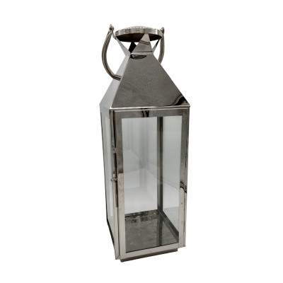 Large Chrome Lantern