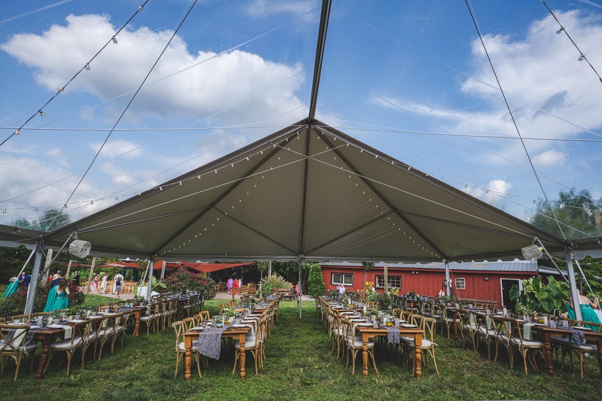 clear top frame tent