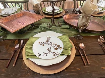 Rustic country place setting