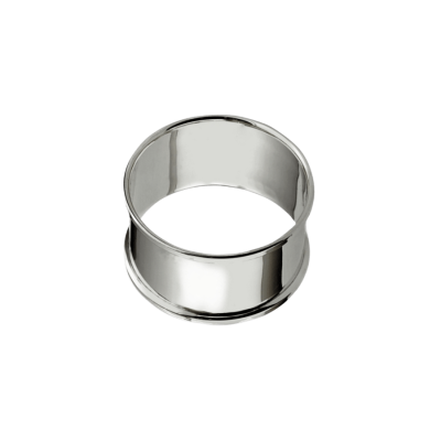 A silver napkin ring.