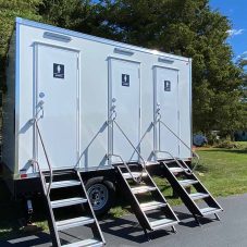 Deluxe Portable Restroom exterior -A to Z party rental