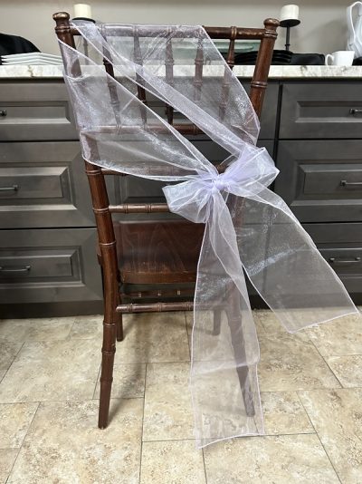 lilac organza sash for sale