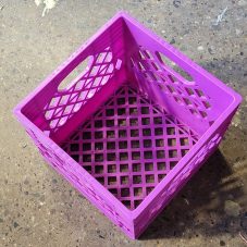 pink milk crates - new - for sale