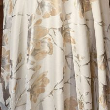 aria linen rental in gold pattern