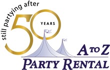 A to Z Party Rental Logo - 50 years