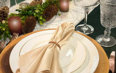 Evergreen Elegance: A Christmas Table Design Inspired by Winter Greens