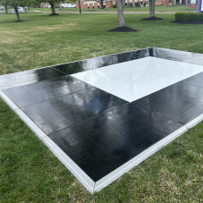 White with Black Frame Dance Floors